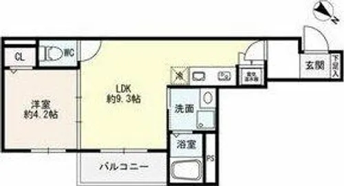 F asecia-hk(エフ アセシア エイチケイ)【2階】の間取り