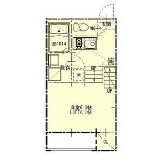 プランドール長栄【2階】の間取り