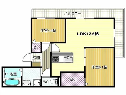 ピュアハイツⅡ【1階】の間取り