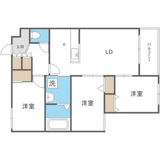 L’Orangeオランジュ【3階】の間取り