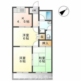 リバティハイツ【10201号室】の間取り