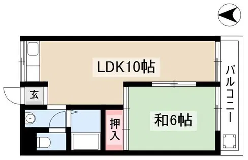 ママビル【402号室】の間取り