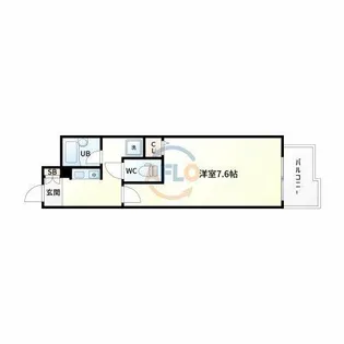 プレサンス新大阪【3階】の間取り