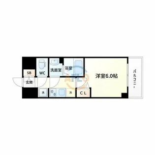 スプランディッド新大阪WEST【10階】の間取り