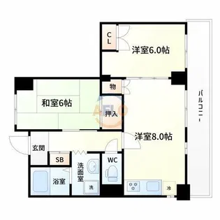 ライフステージ新大阪【2階】の間取り