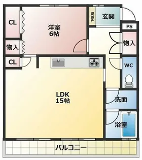 コーポラスM・O・T【302号室】の間取り