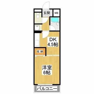 クレールシャンブル16【4階】の間取り