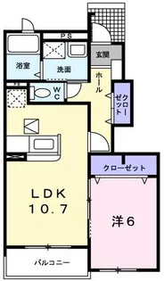エンジェル・クリーク【1階】の間取り