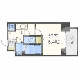 プレサンス南森町ライズ【8階】の間取り