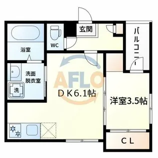 桜ハーモニーテラス【3階】の間取り