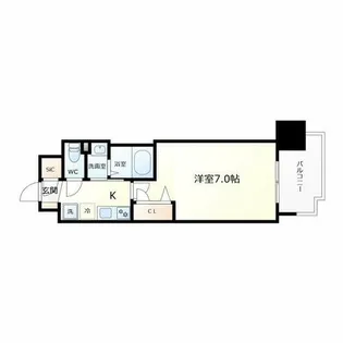 Luxe布施東【13階】の間取り