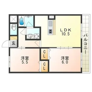 ヴィスタシア【1階】の間取り