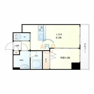 ウェルホームズ住吉大社【5階】の間取り