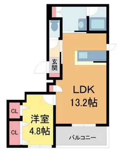 シャーメゾンMV-VII【201号室】の間取り