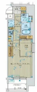 ファーストフィオーレ心斎橋イーストⅡ【11階】の間取り