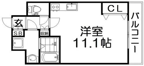 ラ・ヴィータローザ松栄【4階】の間取り