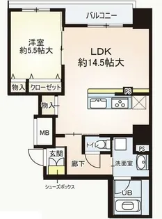 ルーチェ桜川【6階】の間取り