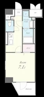 ドゥバーグ渡辺通【805号室】の間取り