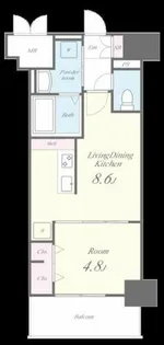 エスペランサ大橋Ⅱ【7階】の間取り