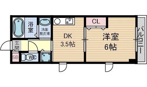 ファインヴェール・ウエスト【5階】の間取り