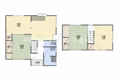 愛知県豊川市小坂井町才ノ木【一戸建】の間取り