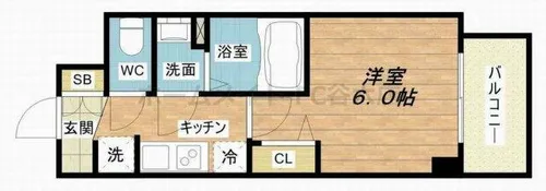 プレサンス新大阪ストリーム【4階】の間取り