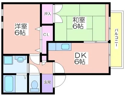 セピアコートHOZUMI【2階】の間取り