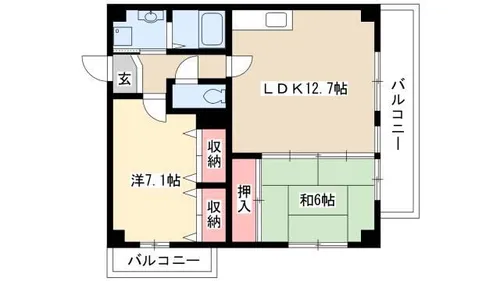 A-RIES庄内(エーリスショウナイ)【2階】の間取り