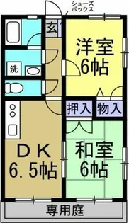 原松ハイツB【1階】の間取り