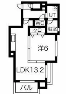 ティファーナ高宮【5階】の間取り
