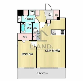 S-RESIDENCE大手門awesome【1103号室】の間取り