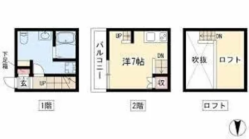 LE COCON豊【E号室】の間取り