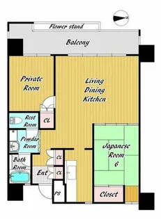 清川六番館【2階】の間取り