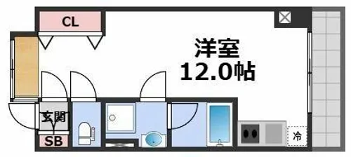 森之宮スカイガーデンハウス【6階】の間取り