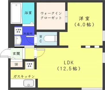 ディリッツ札幌東【4階】の間取り