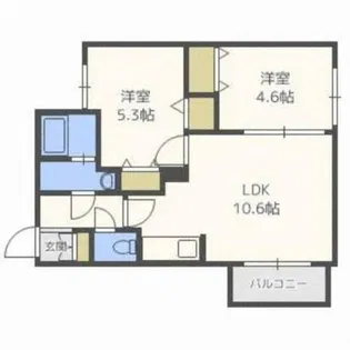 ステラ北円山【4階】の間取り