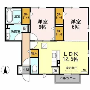 エクセレントパピオン【1階】の間取り