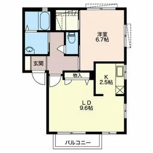 ドミール南陽D【2階】の間取り