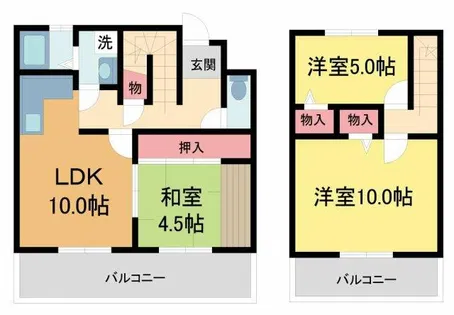ヴォーン武庫山【1階】の間取り