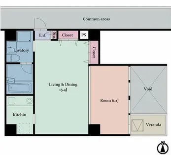 コートハウス416【2階】の間取り