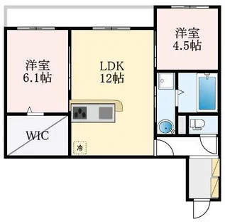 大阪府堺市中区八田南之町【アパート】の間取り