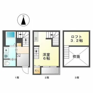 グランドステージ新栄【1階】の間取り
