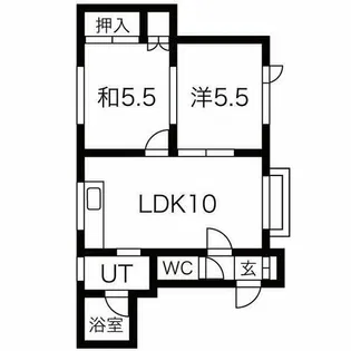 ファミール富丘【103号室】の間取り
