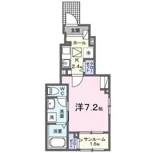 ジール二日市Ⅰ【1階】の間取り