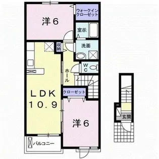 ブリーゼ【2階】の間取り