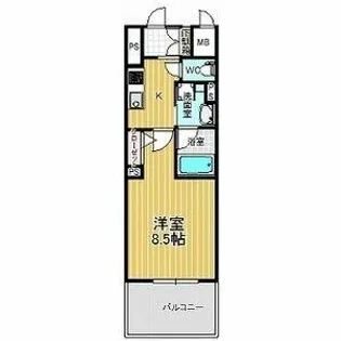 セレニティー大須【2階】の間取り