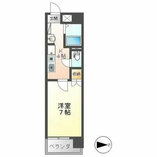 エトワール大島【5階】の間取り