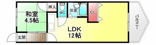 ミドービル【8階】の間取り