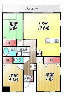 グリーンコートⅡ番館【1階】の間取り