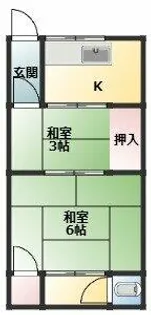 恵我之荘文化【2階】の間取り